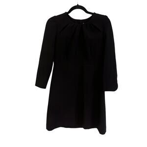 Milly Pleated Front Long Sleeve A-Line Mini Dress Size 8